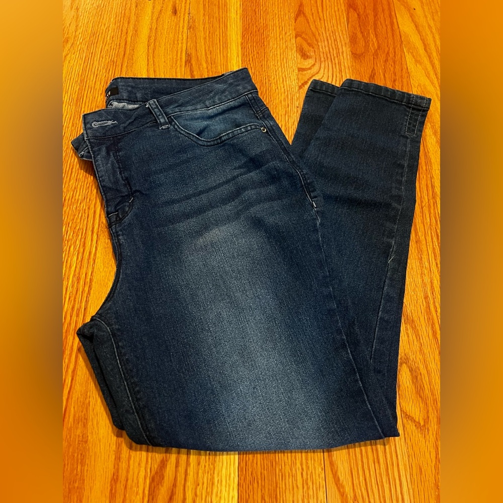 Women's Slim Fit Dark Blue Jeans